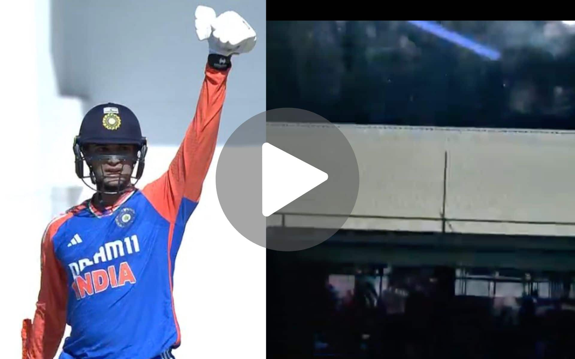 [Watch] Abhishek Sharma Brings Up Maiden International Fifty With A Six On The Roof